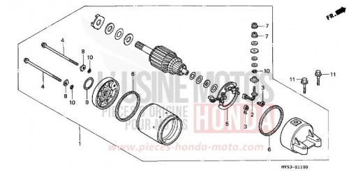 STARTING MOTOR CB500R de 1994